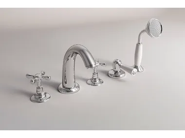 JAMES - Deck mounted 5 hole bathtub tap with hand shower by Park Avenue - view 2